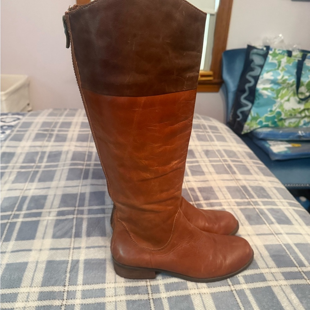 Bcbgeneration Two-Tone Brown Knee-High Boots - image 1